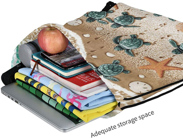 Baby Sea Turtle Drawstring Backpack