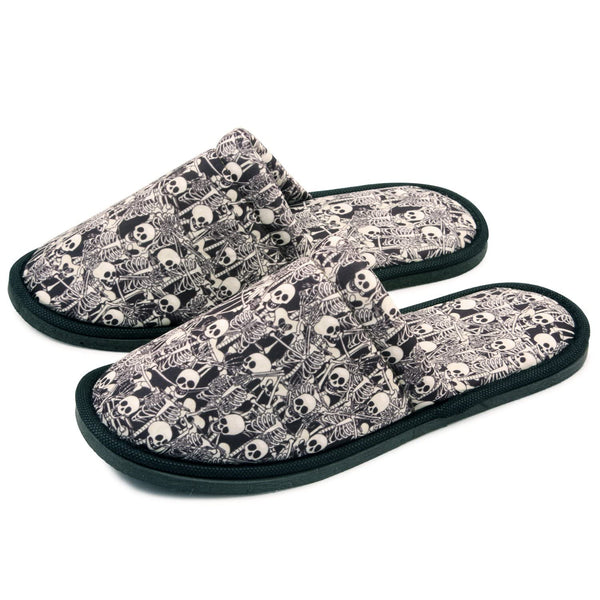 Men Skeleton Home Slippers Size 8 to 10