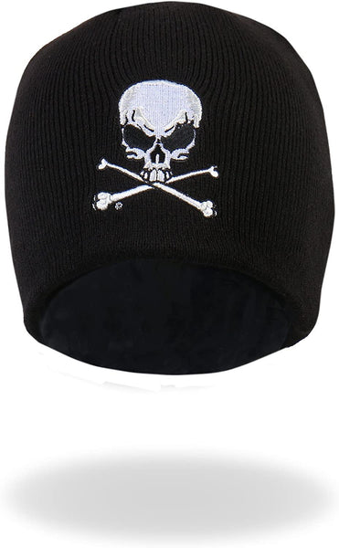 Skull and Crossbones Knit Beanie