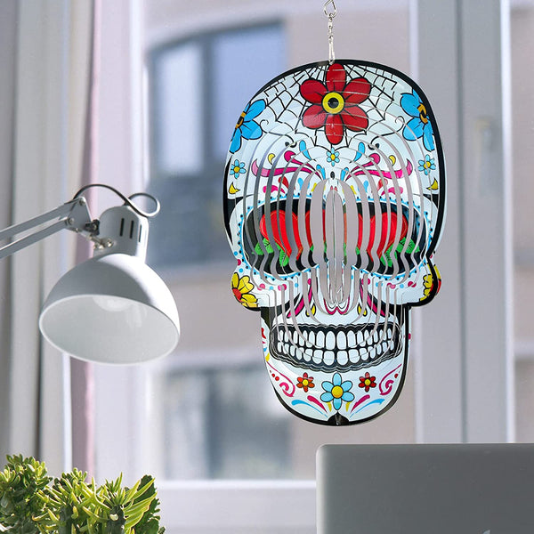 Skull Wind Chime Spinner