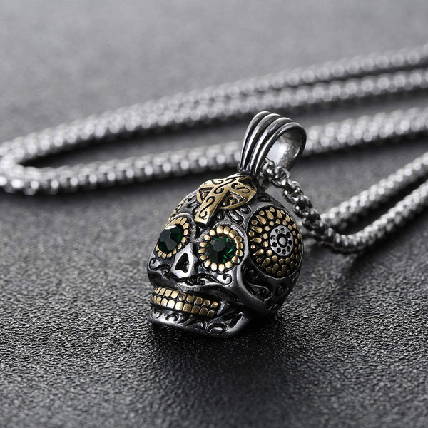 Gothic Skull Pendant Necklace