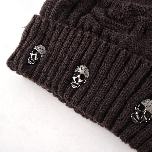 Unisex Skull Knitted Beanie Hat Cap
