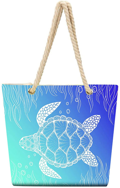 Sea turtle Large Tote Shoulder Bag