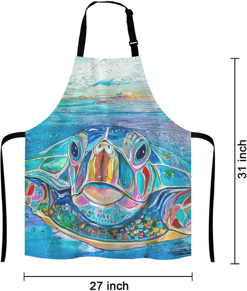 Sea Turtle Water Color Apron