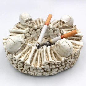 Skull Heads Bones Ashtray