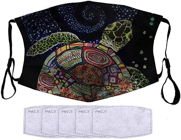 Sea Turtle Mouth Shield Face Decoration Mask Anti-Dust Mask
