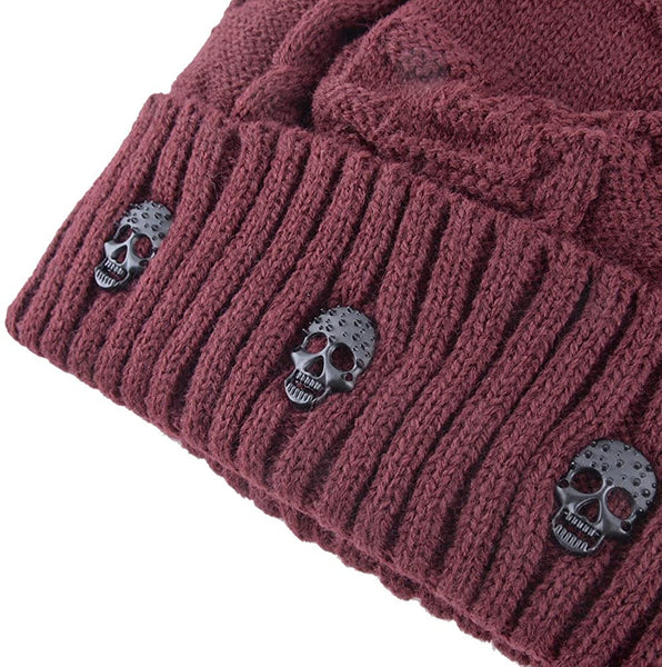 Unisex Skull Knitted Beanie Hat Cap
