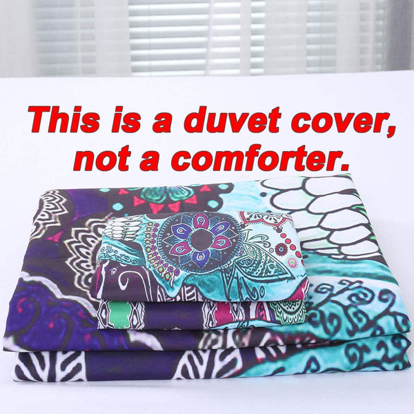 Sugar Skull Duvet Cover 3 Piece Set