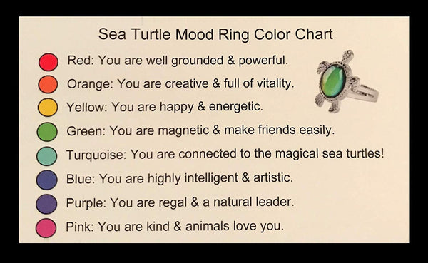 Sea Turtle Color Changing Adjustable Ring