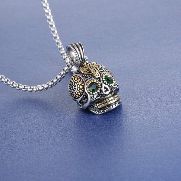Gothic Skull Pendant Necklace