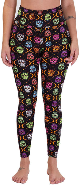 High Waist Skull Leggings