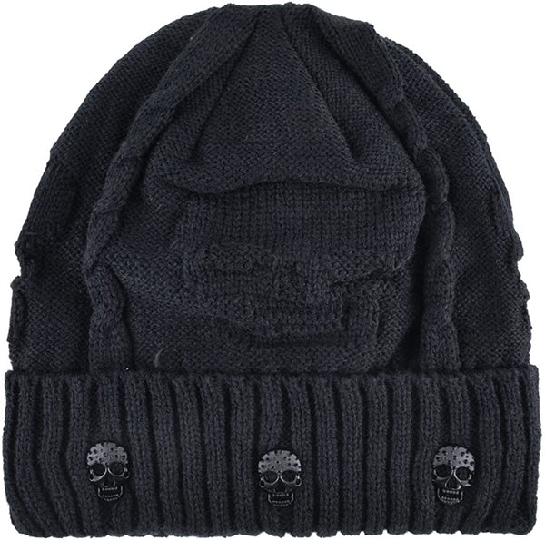 Unisex Skull Knitted Beanie Hat Cap