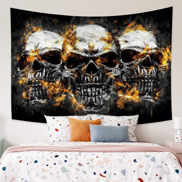 Skull Wall Tapestry Décor 70.9x63 inches