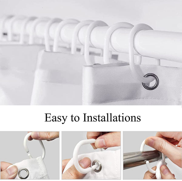 Nautical Sea Turtle Shower Curtain Sets with 12 Hooks