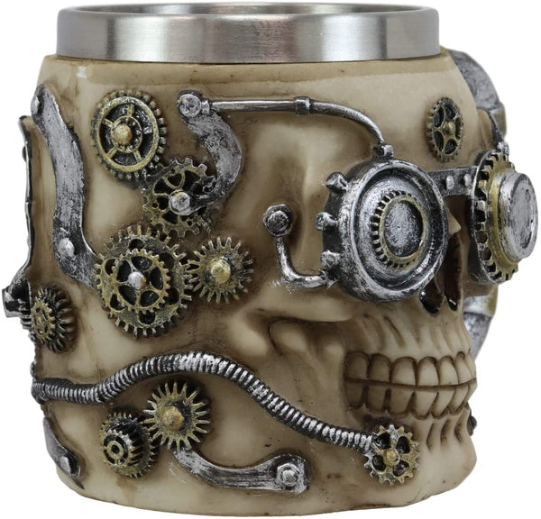 Steampunk Mechanical Skull Mug