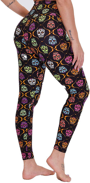 High Waist Skull Leggings