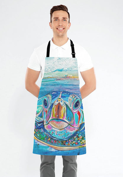 Sea Turtle Water Color Apron