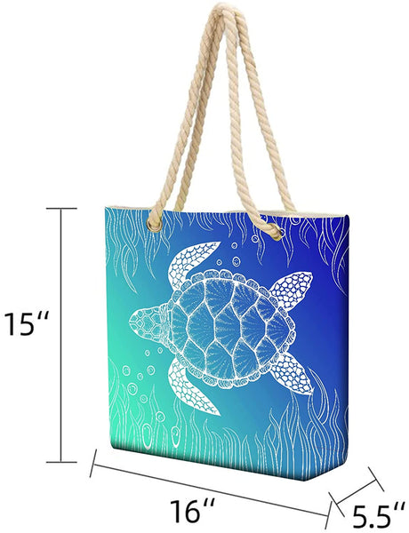 Sea turtle Large Tote Shoulder Bag