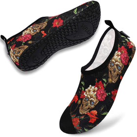 Women Skull Flower Water Barefoot Shoe