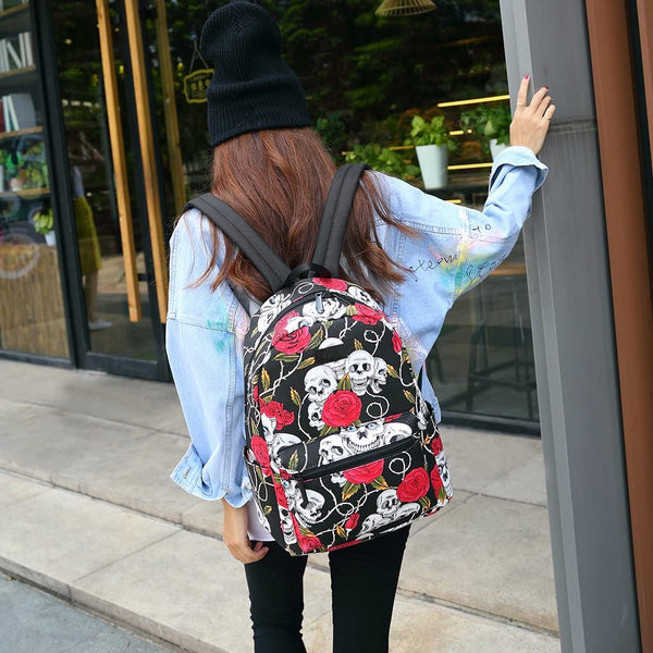 Skull Rose Backpack