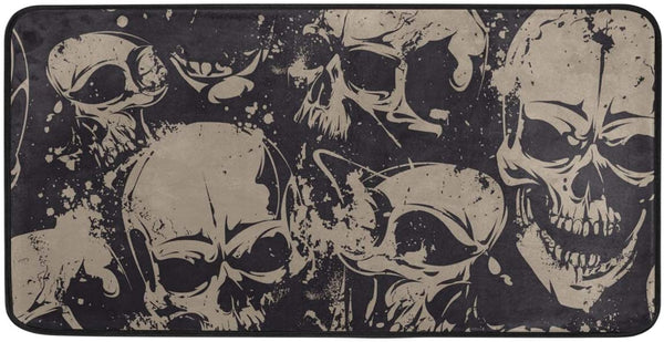 Skull Non-Slip Floor Mat 39 x 20 Inch