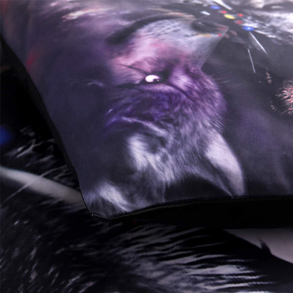Wolf Dreamcatcher Duvet Cover Set Queen, 90"x90" (1 Duvet Cover +2 Pillowcase)