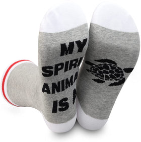 Turtle Spirit Animal Novelty Socks