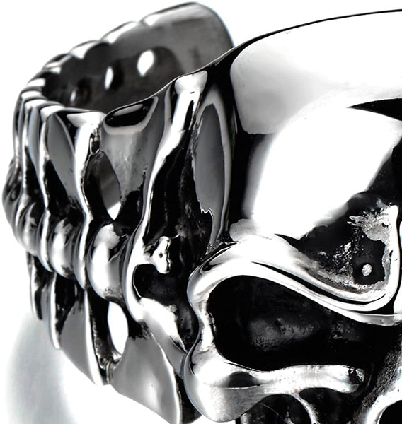 Skull Cuff Bangle Bracelet