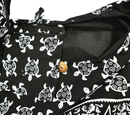 Turtle Crossbody Bohemian Gypsy Large Sling Shoulder Bag