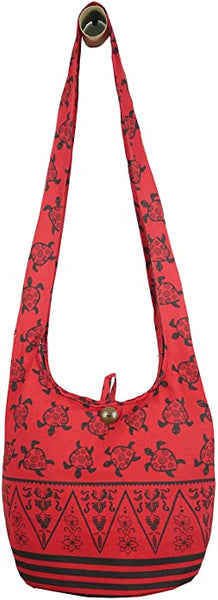 Turtle Crossbody Bohemian Gypsy Large Sling Shoulder Bag