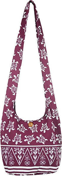 Turtle Crossbody Bohemian Gypsy Large Sling Shoulder Bag