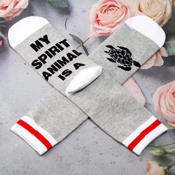 Turtle Spirit Animal Novelty Socks