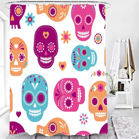 Sugar Skull Shower Curtain, 72x72 Inches
