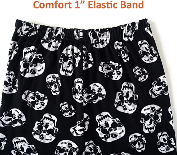 Skull Ultra Soft Elastic High Waisted Leggings