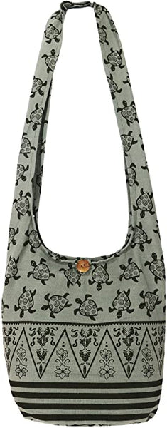 Turtle Crossbody Bohemian Gypsy Large Sling Shoulder Bag