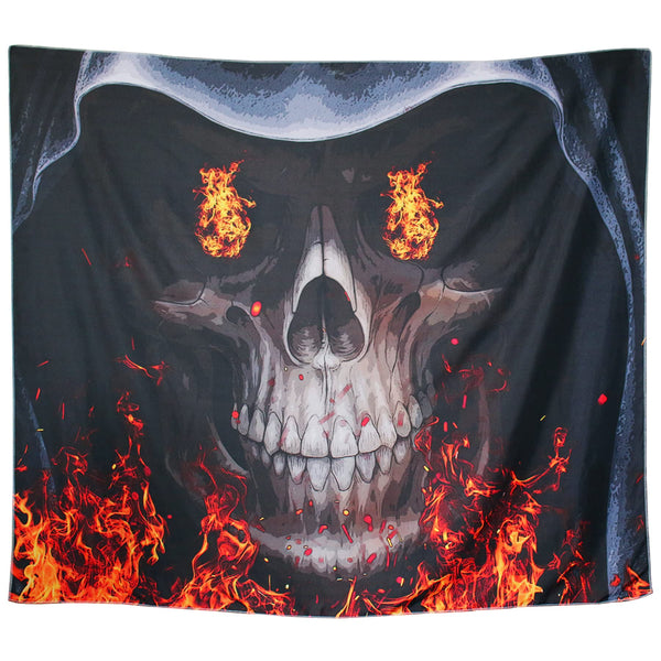Skull Demon Slayer Tapestry 51"H X 59"L