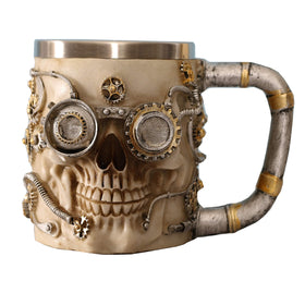 15oz(450ml) Gothic Skeleton Skull Mug Skull Tankard S.S. Liner