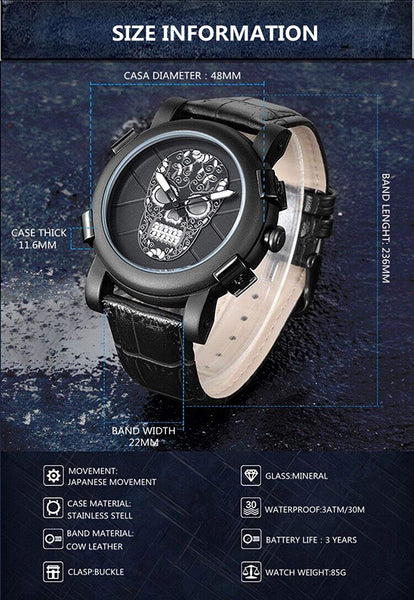 Fashion Skull Men Watch
