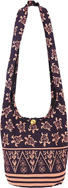 Turtle Crossbody Bohemian Gypsy Large Sling Shoulder Bag