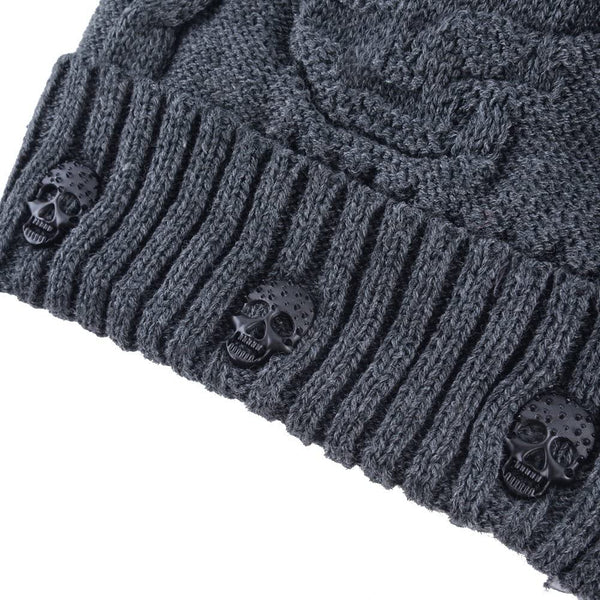 Unisex Skull Knitted Beanie Hat Cap
