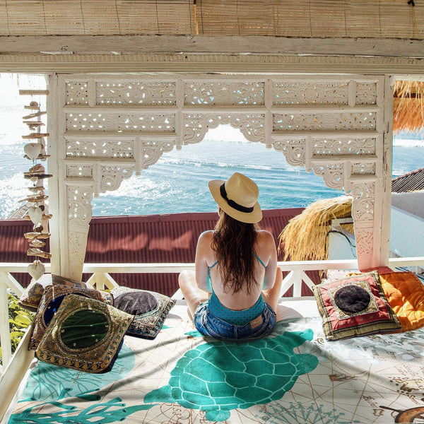 Sea Turtle Beach Towel 31.5"x59.1