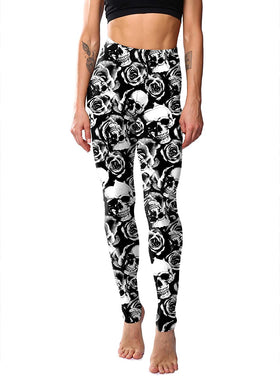 Rose Skull Ultra Soft Leggings