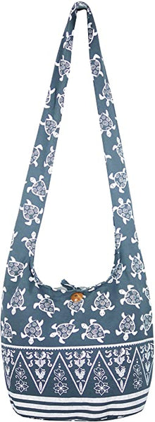Turtle Crossbody Bohemian Gypsy Large Sling Shoulder Bag