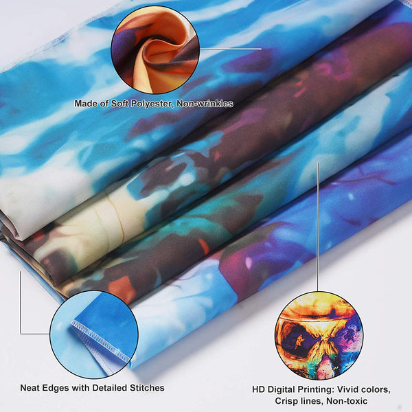 Psychedelic Skull Wall Tapestry 51.2ʺ x 59.1ʺ