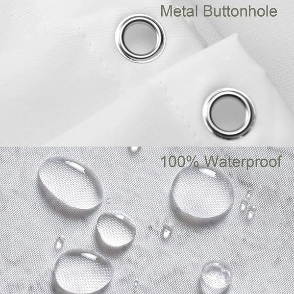 Sea Turtle Ocean Shower Curtain Set with 12 Hooks, 72" x 72"