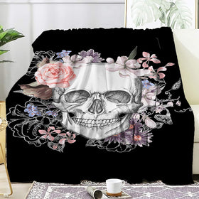 Skull Microfiber Throw Blanket 50"X40"