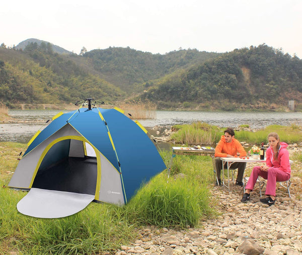 Outdoor Large Rain-Resistant Automatic Instant Pop Up Family Tent