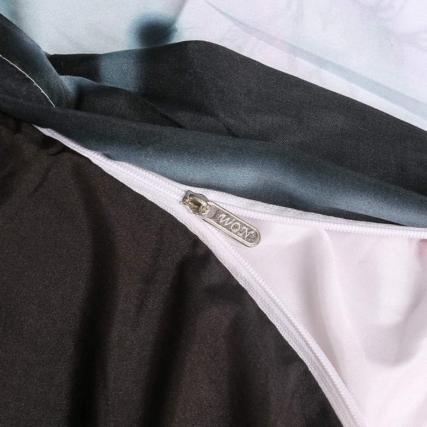 Skull Bedding Duvet Cover Set Queen (1 Duvet Cover +2 Pillowcases),