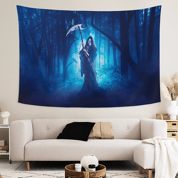 Death Skull Forest Skull Tapestry Home Decor 60x51 inch