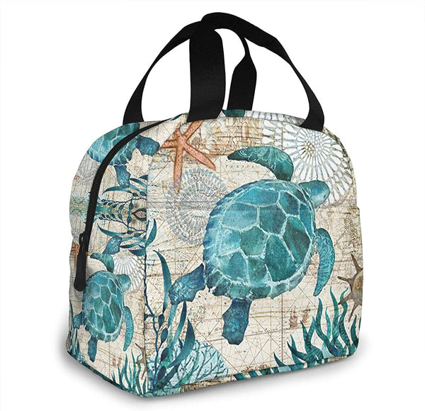 Sea Turtle Insulated Neoprene Lunch Bag